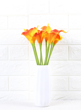 仿真手感马蹄莲郁金香居家塑料花