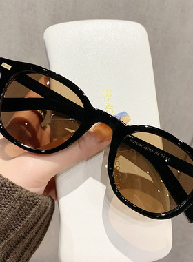 新款复古韩版彩色偏光镜片墨镜女 街拍时尚潮男士ins网红太阳眼镜