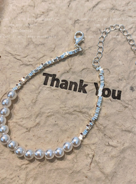 碎银几两珍珠手链巴洛克串珠手串