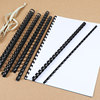 A4 binding apron plastic 21 holes financial black and white supplies