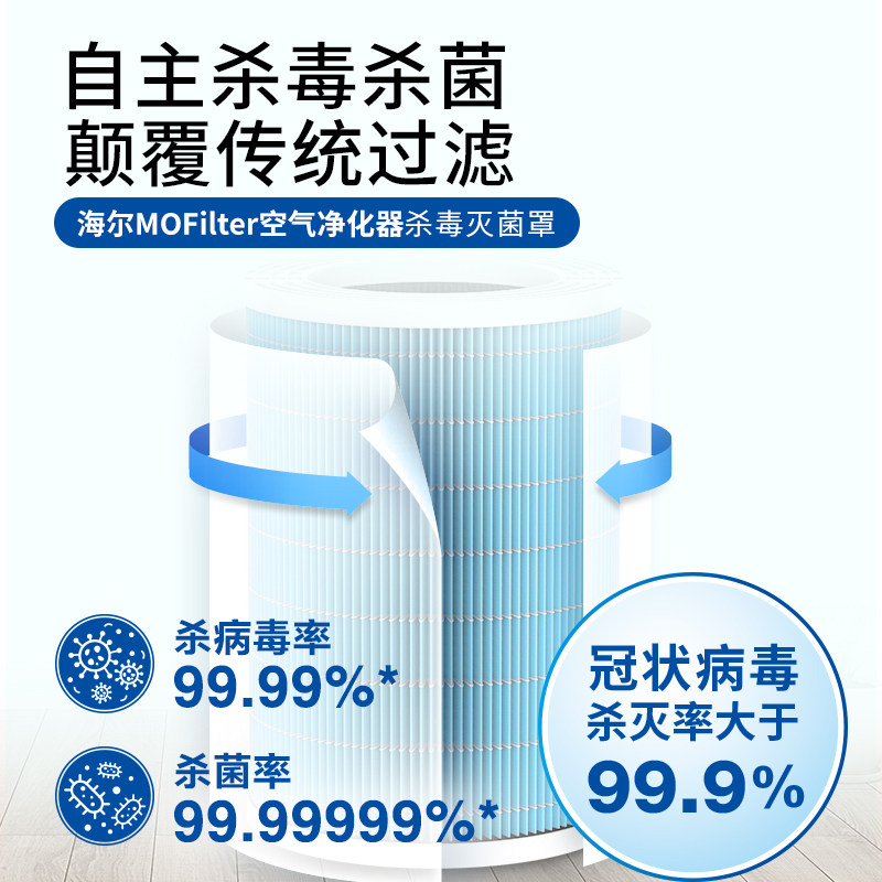 海尔空气净化器家用杀菌机除甲醛 海尔生活家电空气净化器