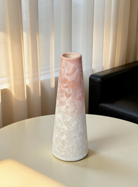 景德镇结晶釉渐变陶瓷花瓶