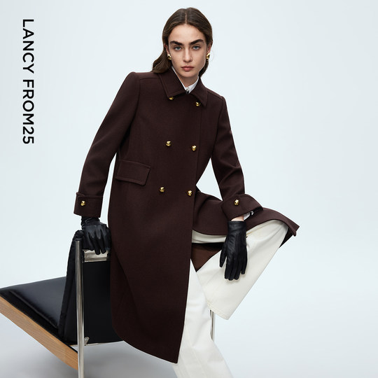 Langzi shoulder coat/waisted coat/mid-length coat