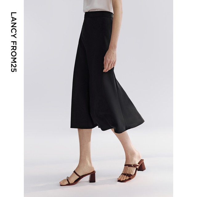 Langzi 25 Mulberry Silk Professional ຢ່າງເປັນທາງການ Black Temperament Suit Jacket/Pants Summer New Commuting Business