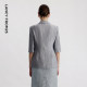 Langzi 25 old money wind pleated suit white gray professional commuter high-end summer new commuter jacket ບາງໆ