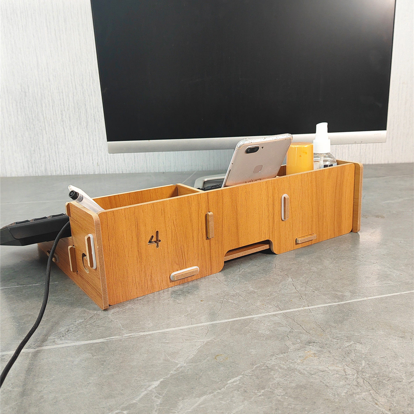 72511新品桌上好物单层键盘增高架倾斜15度收纳办公桌工位置物架,淘宝优惠券,粉丝福利购,淘宝优惠卷