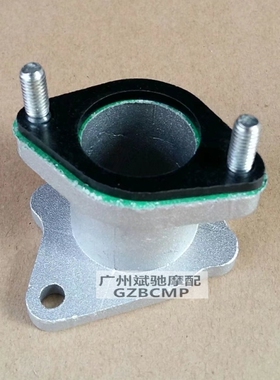 摩托车配件适用于CG125珠江幸福125发动机化油器铝接头接口隔热管