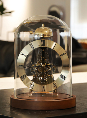法式中古风办公室桌面时钟摆件客厅家居餐边电视柜氛围感装饰座钟