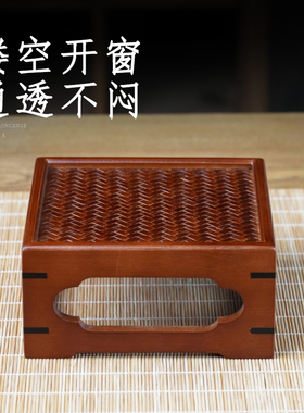 楠竹清枫茶室小案几壶承