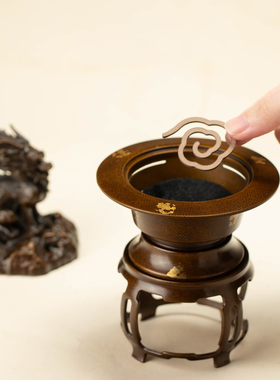 麒麟神兽苏工铜香薰炉家用茶道