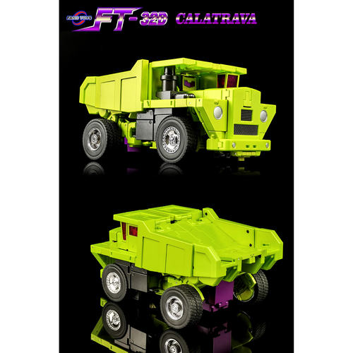 Fanstoys FT-32D FT32D 翻斗车拖斗工程车夯大力合体变形玩具现货 - 图2