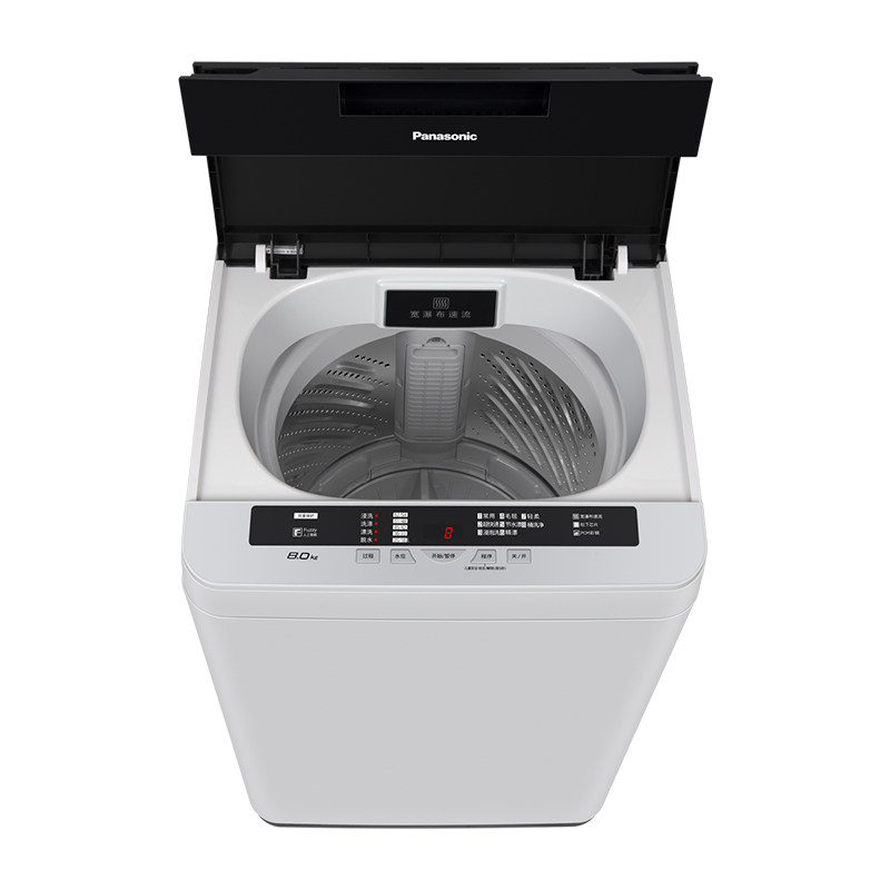 松下xqb80 8kg全自动波轮洗衣机 松下金松洗衣机