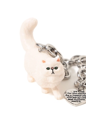 mmts猫咪造型爱心字母手链