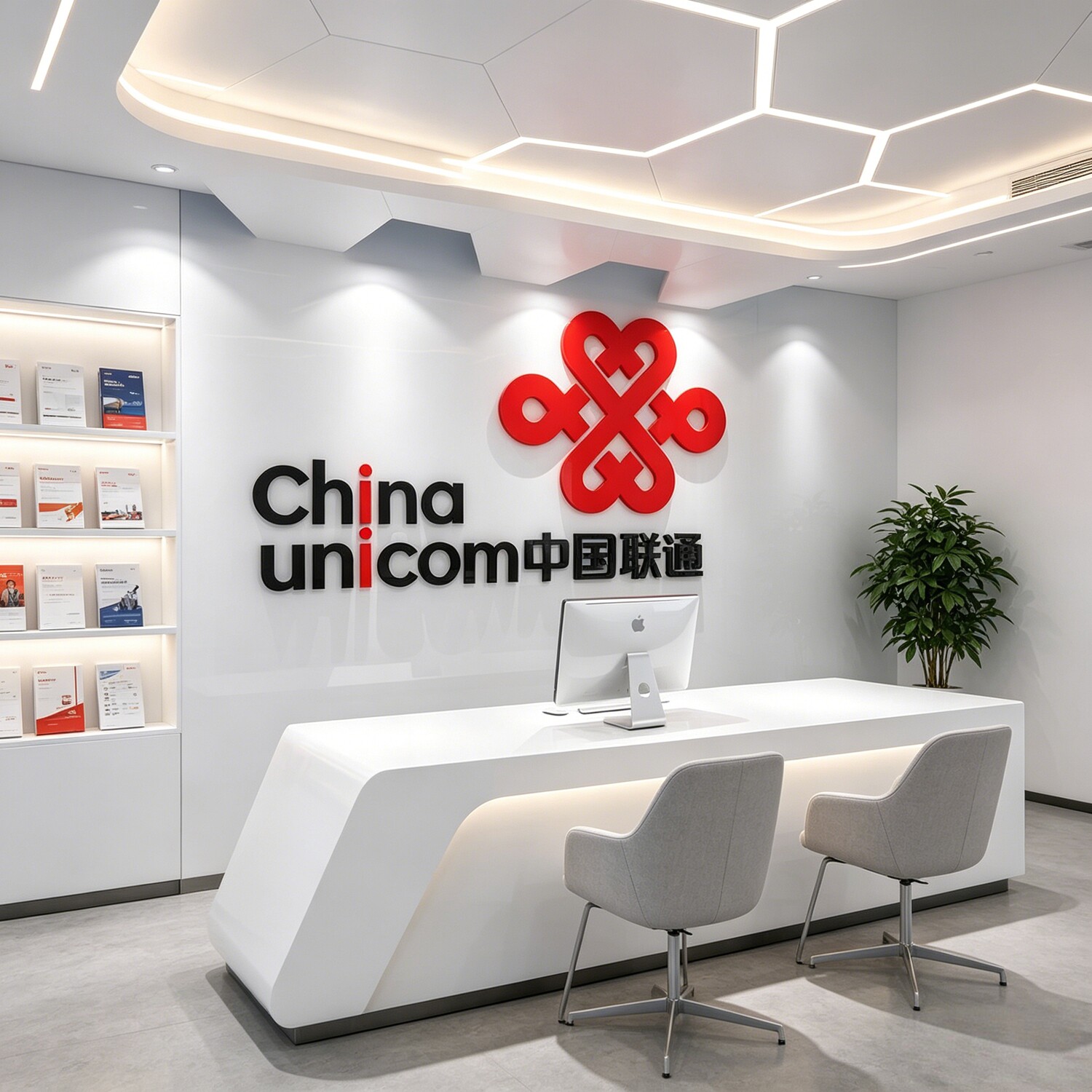 China Unicom logo logo acrylic three-dimensional wall sticker