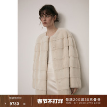 Meta-One Letrans North China Snowpine Velvet Mink Fur Coats Womens Whole Mink With Long Water Mink Grass 2023 New