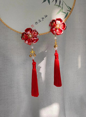 日式和风樱花古风发夹发圈发簪Lolita和服浴衣cos花魁发饰头饰品
