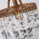 American retro bar counter Western kitchen aisle crystal chandelier