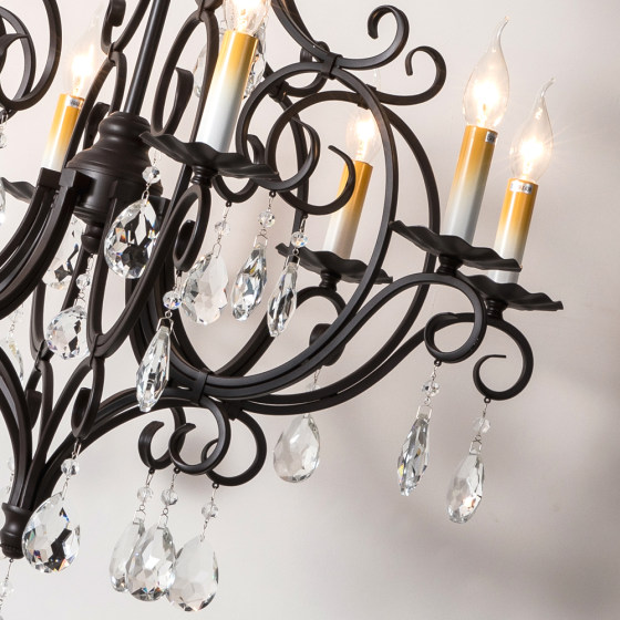 American style grand duplex villa crystal chandelier