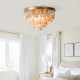 American French style personalized warm shell bedroom ceiling lamp