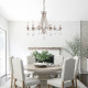 French light luxury simple restaurant study candle chandelier
