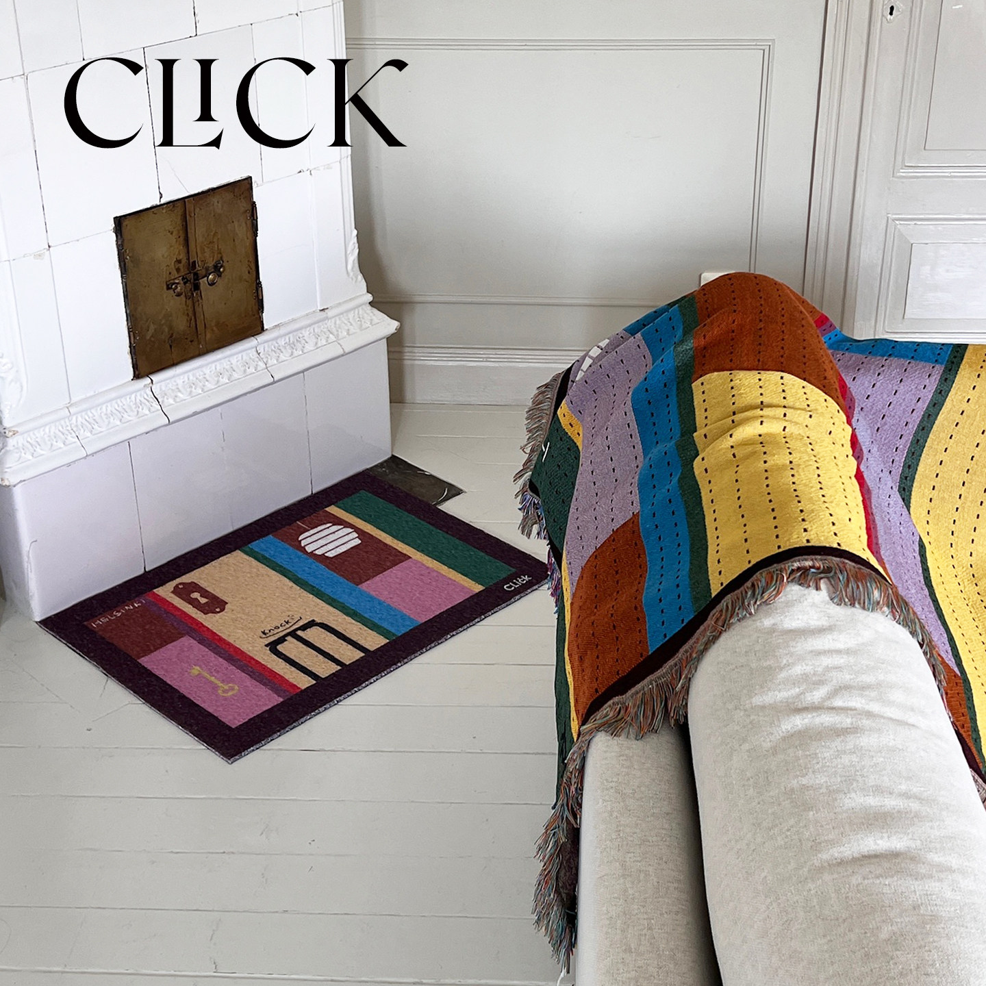 click玄关入户门店地垫可落尘北欧复古公寓丝圈地毯家居装饰,淘宝优惠券,粉丝福利购,淘宝优惠卷