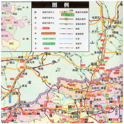 【发货快】郑州地图 郑州市地图 CITY城市城区图 河南省交通旅游图 覆膜自助游自驾游公交地铁景点医院旅馆全图大比例 - 图1