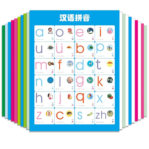 宝宝认知挂图无声墙贴画