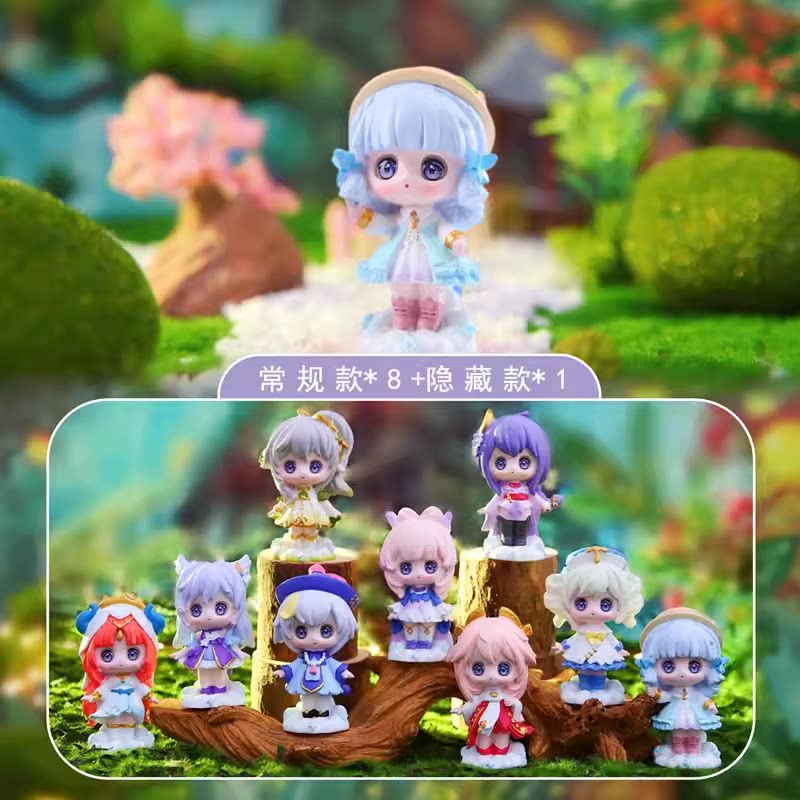 原神游戏盲盒手办可爱公仔二次元潮流桌面装车载摆件创意生日礼物