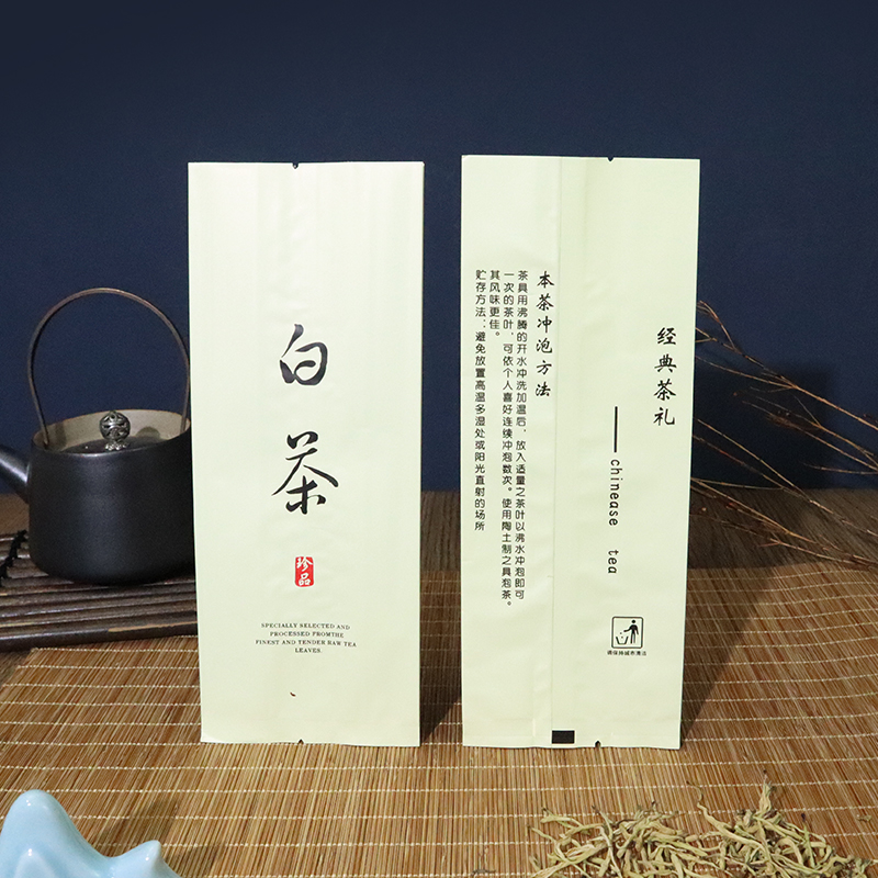 通用100克白茶茶叶包装袋铝箔内包装袋绿茶红茶精选茗茶铁罐内袋-图1