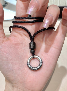 梦祥银祥云平安扣项链男女款