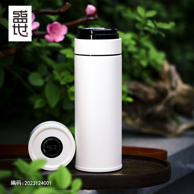 梦祥盛世足银内胆保温杯商务口杯高档礼品送领导送长辈父亲节礼物