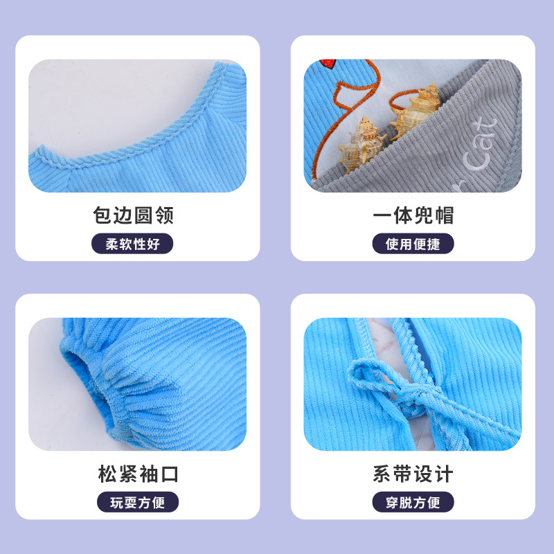 儿童罩衣秋冬女宝宝吃饭防水防脏围裙婴儿围兜倒穿衣男宝反穿护衣,淘宝优惠券,粉丝福利购,淘宝优惠卷