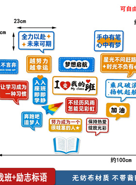 开学一年级教室黑板报文化墙贴