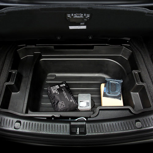 适用于奔驰E级后备箱储物盒护垫C级C260L/E300L/GLC置物盒收纳箱 - 图2