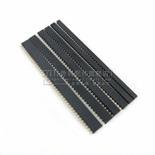 2.54MM 单排母 1*40P 塑高3.5mm 5.0 5.7 6.8 7.1 8.5MM 排针插座 - 图2
