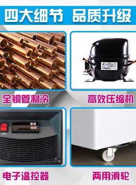 华美铜管零下40度低温冷冻电冰柜