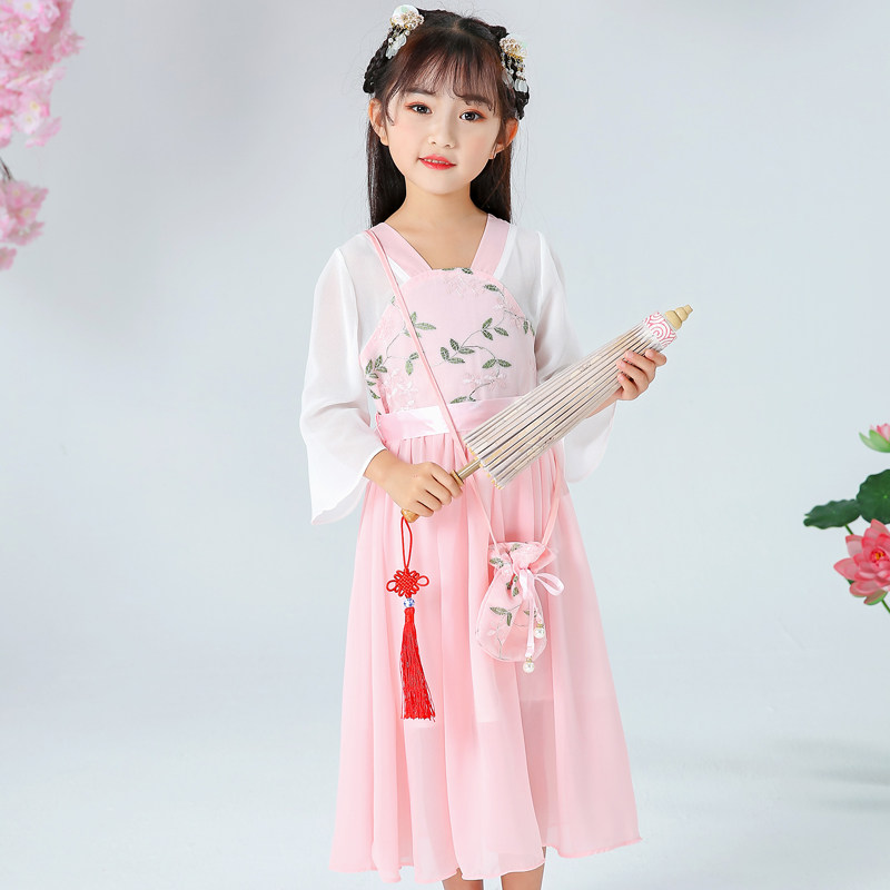 女童汉服2023年夏季新款夏装公主裙儿童装裙子女孩洋气套装连衣裙,淘宝优惠券,粉丝福利购,淘宝优惠卷