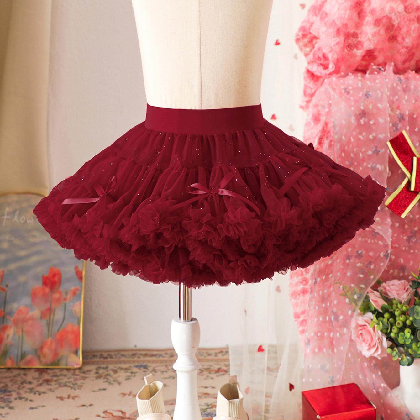 女童圣诞闪闪tutu裙2026女宝红绿色亮片半身裙兔兔裙婴儿蓬蓬裙子,淘宝优惠券,粉丝福利购,淘宝优惠卷