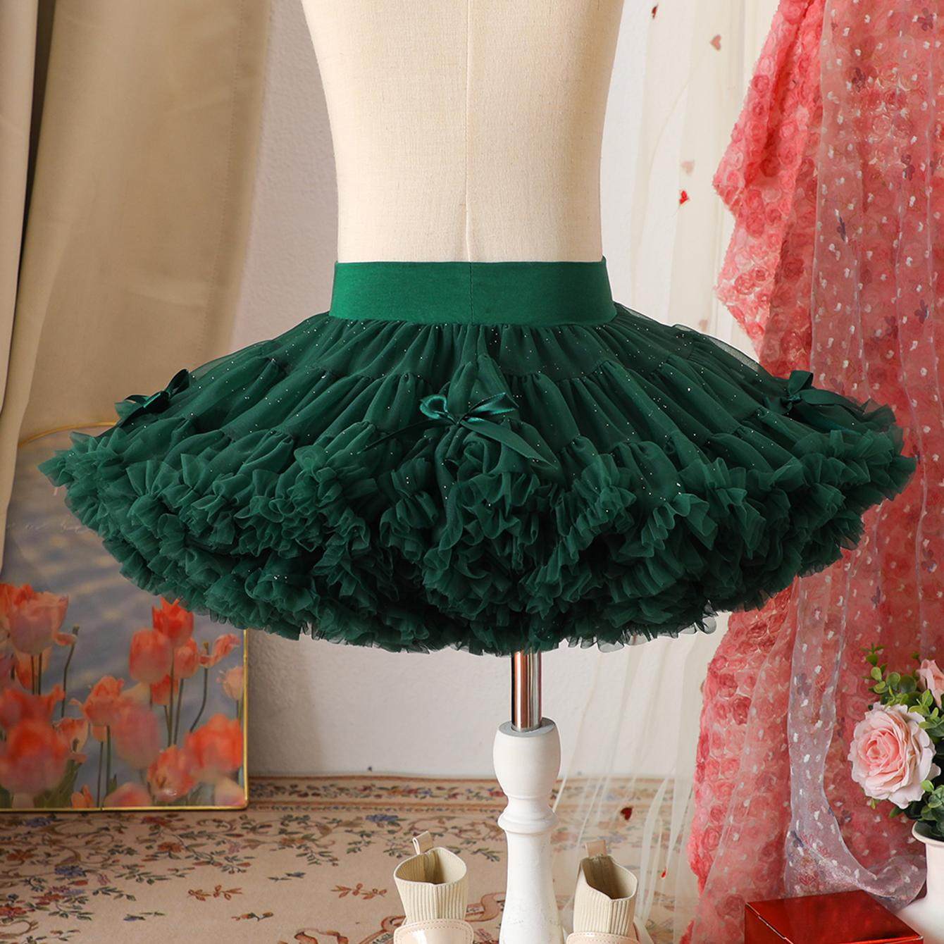 女童圣诞闪闪tutu裙2026女宝红绿色亮片半身裙兔兔裙婴儿蓬蓬裙子,淘宝优惠券,粉丝福利购,淘宝优惠卷