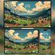 36 4K8K ultra-clear high-definition tablet desktop mobile phone wallpapers Valley Village Collection Series J007