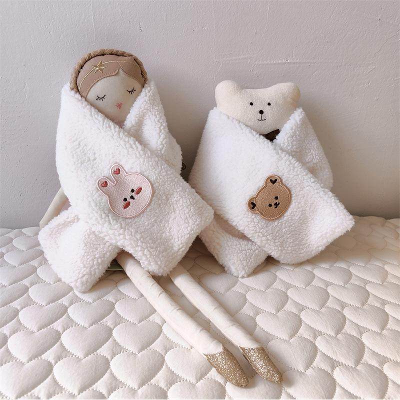 韩版婴幼儿童围巾冬天毛绒加厚男女宝宝卡通可爱小围脖防风保暖潮,淘宝优惠券,粉丝福利购,淘宝优惠卷