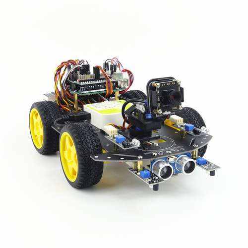 适用于Arduino UNO智能小车WIFI摄像头云台版四驱循迹避障机器人 - 图3