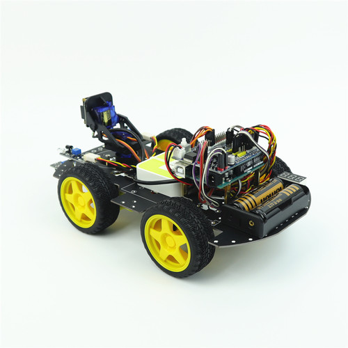 适用于Arduino UNO智能小车WIFI摄像头云台版四驱循迹避障机器人 - 图2