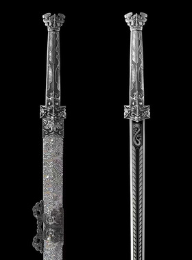 汉剑八面锰钢一体刀剑龙泉镇宅