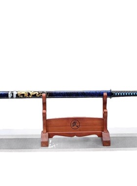 龙泉市刀剑素装唐横刀烤蓝高锰钢