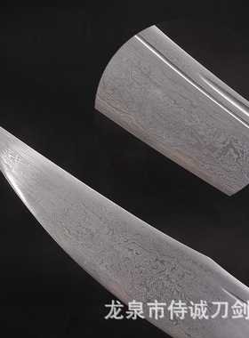 戚家刀花纹钢牛尾刀龙泉市刀剑