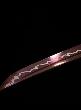 白荷打刀锻打紫色刀刃长刀日本