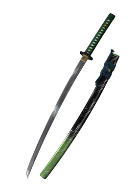 龙泉周匠一体手工大马士革纹日本