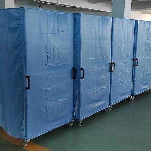 防静电绸条纹布料导电丝防静电布料防尘无尘服布料5mm条 白蓝化纤 - 图3