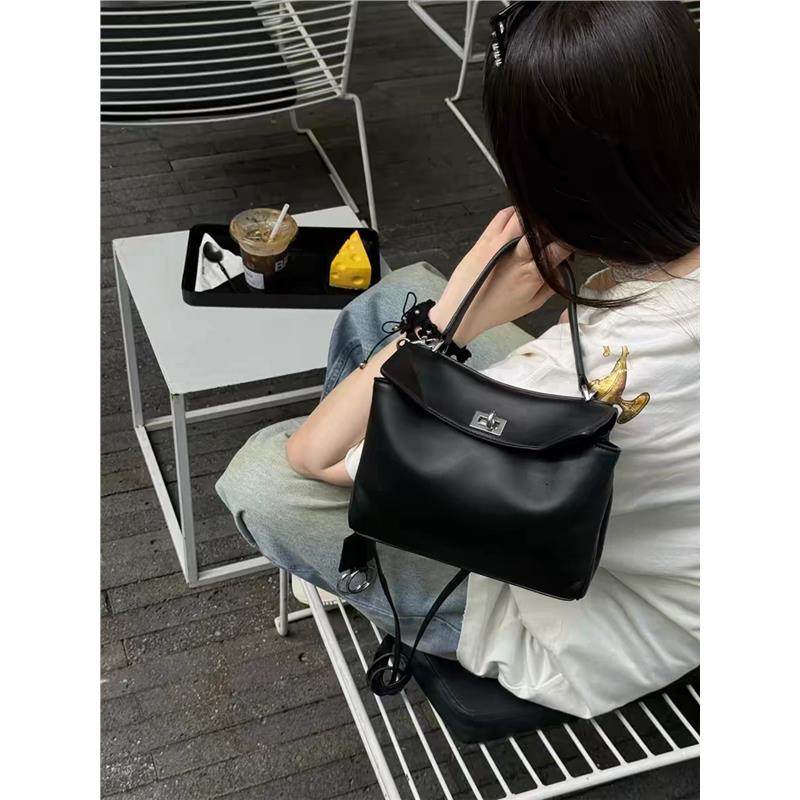 现货新款真皮托特包高级感锁扣腋下包单肩斜挎包凯莉包通勤女包包,淘宝优惠券,粉丝福利购,淘宝优惠卷